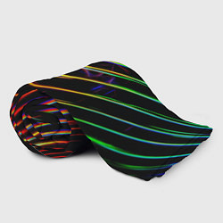 Плед флисовый Неоновый угол, цвет: 3D-велсофт — фото 2