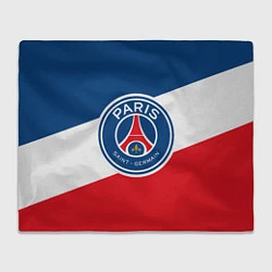 Плед флисовый Paris Saint-Germain FC, цвет: 3D-велсофт
