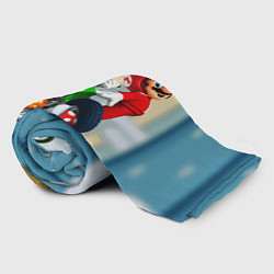 Плед флисовый MarioHelmet, цвет: 3D-велсофт — фото 2