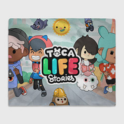 Плед флисовый Toca Life: Stories, цвет: 3D-велсофт