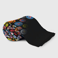 Плед флисовый PSG LOGOBOMBING, цвет: 3D-велсофт — фото 2
