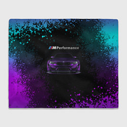 Плед флисовый BMW M4 PERFORMANCE, цвет: 3D-велсофт