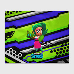 Плед флисовый Lola BrawlStars green, цвет: 3D-велсофт