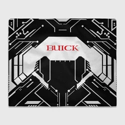 Плед флисовый Buick Лого Эмблема спина, цвет: 3D-велсофт