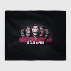 Плед флисовый LA CASA DE PAPEL BELLA CIAO БУМАЖНЫЙ ДОМ, цвет: 3D-велсофт