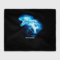 Плед флисовый Ride the Lightning Metallica, цвет: 3D-велсофт