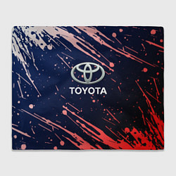 Плед флисовый Toyota градиент, цвет: 3D-велсофт