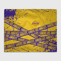 Плед флисовый LAKERS SPORT LINE STYLE NBA, цвет: 3D-велсофт