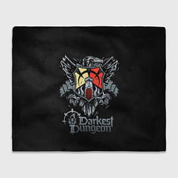 Плед флисовый Darkest Dungeon герб, цвет: 3D-велсофт