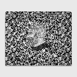 Плед флисовый QR-code Nordic Gamer, цвет: 3D-велсофт