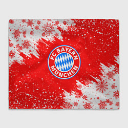 Плед флисовый НОВОГОДНИЙ BAYERN MUNCHEN СВИТЕР НОВОГОДНИЙ, цвет: 3D-велсофт