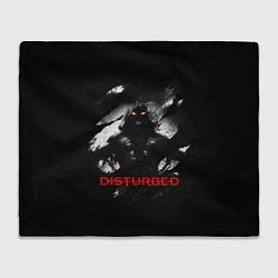 Плед флисовый DISTURBED THE GUY ЛИЦО ДЕМОНА, цвет: 3D-велсофт