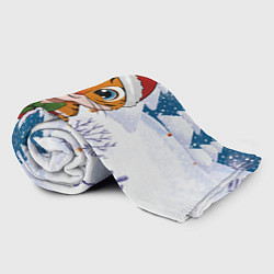 Плед флисовый Маленький тигренок с подарками 2022, цвет: 3D-велсофт — фото 2
