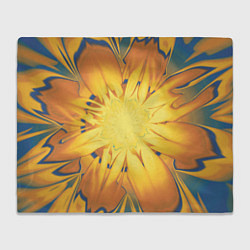 Плед флисовый Солнечный цветок Абстракция 535-332-32, цвет: 3D-велсофт
