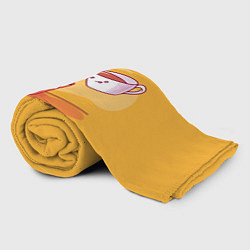 Плед флисовый Кактус и кружка с кофе, цвет: 3D-велсофт — фото 2