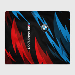 Плед флисовый BMW Логотип Узор, цвет: 3D-велсофт