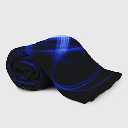 Плед флисовый Синяя бесконечность энергии, цвет: 3D-велсофт — фото 2