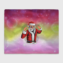 Плед флисовый Disco Santa 2022, цвет: 3D-велсофт