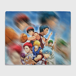 Плед флисовый KUROKO BASKETBALL КОМАНДА, цвет: 3D-велсофт