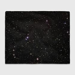 Плед флисовый Ночное звездное небо, цвет: 3D-велсофт