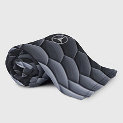 Плед флисовый Mercedes Benz pattern, цвет: 3D-велсофт — фото 2