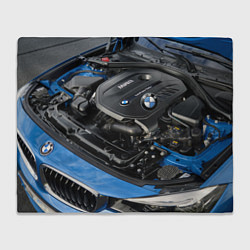 Плед флисовый BMW Engine Twin Power Turbo, цвет: 3D-велсофт
