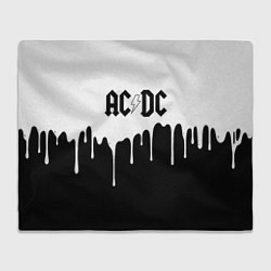 Плед флисовый ACDC подтёки, цвет: 3D-велсофт