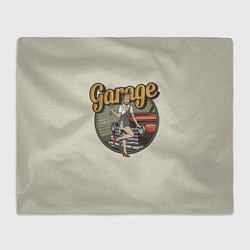 Плед флисовый Garage Гараж, цвет: 3D-велсофт