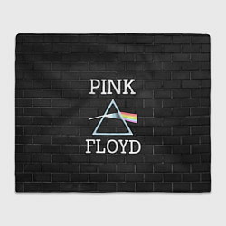 Плед флисовый PINK FLOYD LOGO - ПИНК ФЛОЙД ЛОГОТИП, цвет: 3D-велсофт