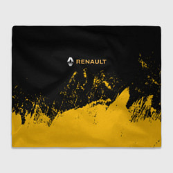 Плед флисовый Renault гранж, цвет: 3D-велсофт