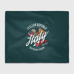Плед флисовый Italy Италия, цвет: 3D-велсофт