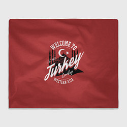 Плед флисовый Турция - Turkey, цвет: 3D-велсофт