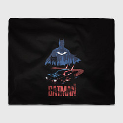 Плед флисовый Batman silhouette, цвет: 3D-велсофт