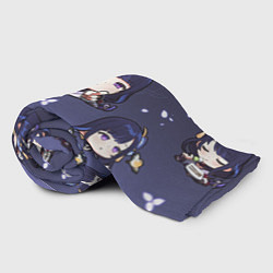 Плед флисовый Raiden Shogun Chibi, цвет: 3D-велсофт — фото 2