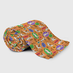 Плед флисовый Собачья Йога, цвет: 3D-велсофт — фото 2