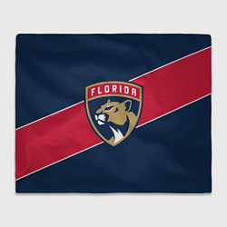 Плед флисовый Florida Panthers , Флорида Пантерз, цвет: 3D-велсофт