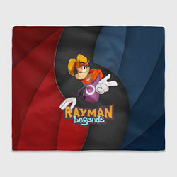 Плед флисовый Rayman на абстрактном фоне, цвет: 3D-велсофт