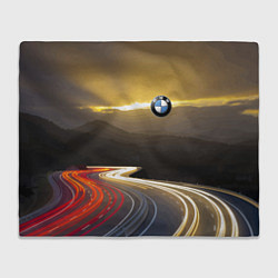 Плед флисовый BMW Night route, цвет: 3D-велсофт