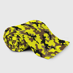 Плед флисовый Камуфляж Жёлто-Коричневый, цвет: 3D-велсофт — фото 2