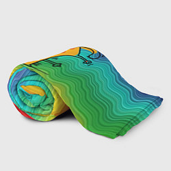 Плед флисовый Кот вверх тормашками, цвет: 3D-велсофт — фото 2