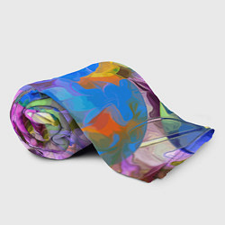 Плед флисовый Цветочный узор Summer, цвет: 3D-велсофт — фото 2