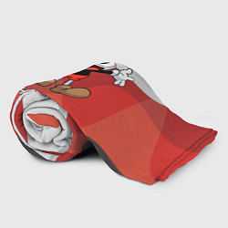 Плед флисовый Cuphead веселая красная чашечка, цвет: 3D-велсофт — фото 2
