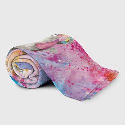 Плед флисовый Котик после душа, цвет: 3D-велсофт — фото 2
