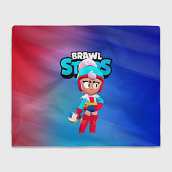 Плед флисовый BrawlStars Janet Джанет, цвет: 3D-велсофт