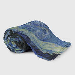 Плед флисовый Звездная ночь Ван Гога, цвет: 3D-велсофт — фото 2