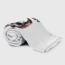 Плед флисовый N1NT3NDO ЧЕРЕП Брызги, цвет: 3D-велсофт — фото 2