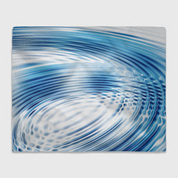 Плед флисовый Круги на воде Океан Wave, цвет: 3D-велсофт