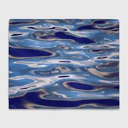 Плед флисовый Волна Тихий океан, цвет: 3D-велсофт