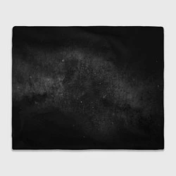 Плед флисовый Черный космос black space, цвет: 3D-велсофт