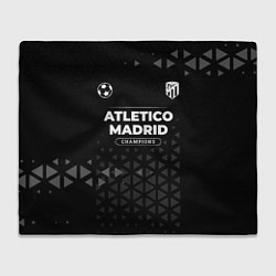 Плед флисовый Atletico Madrid Форма Champions, цвет: 3D-велсофт